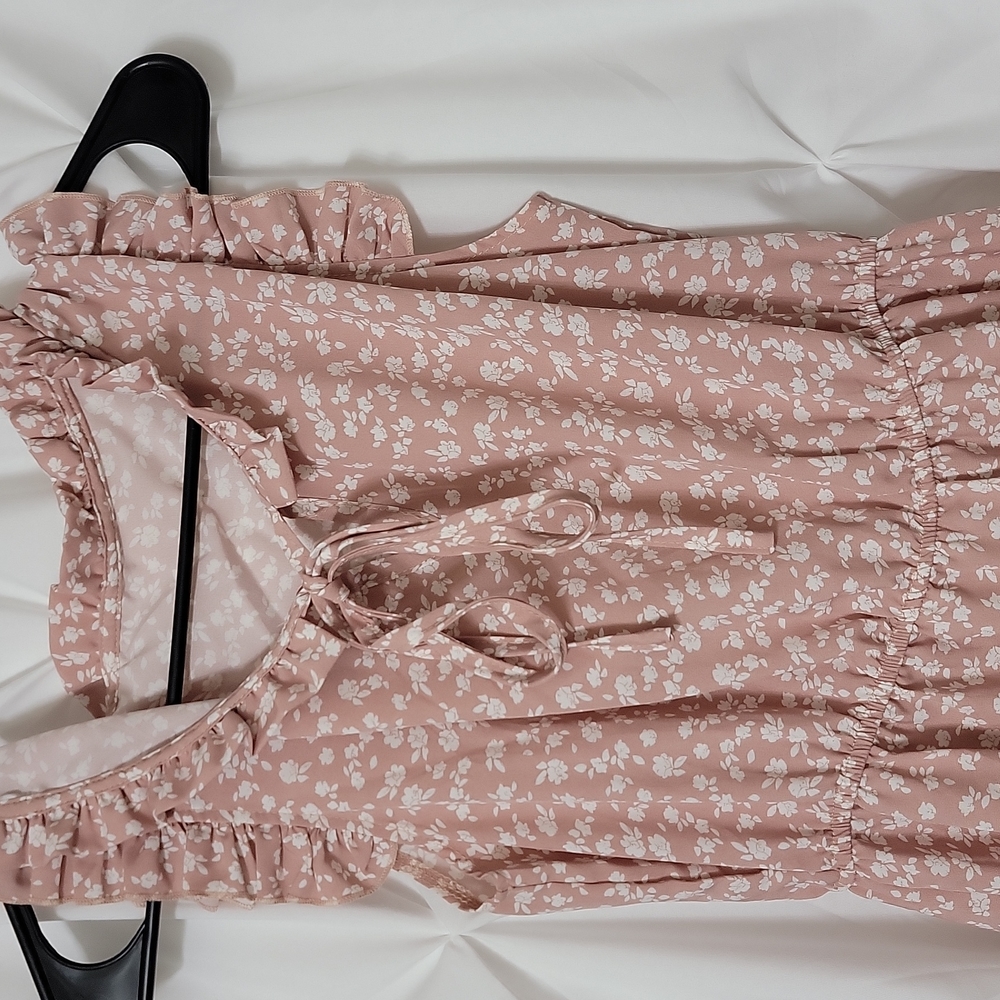 SheIn women pink floral dress size small - Picture 5 of 8